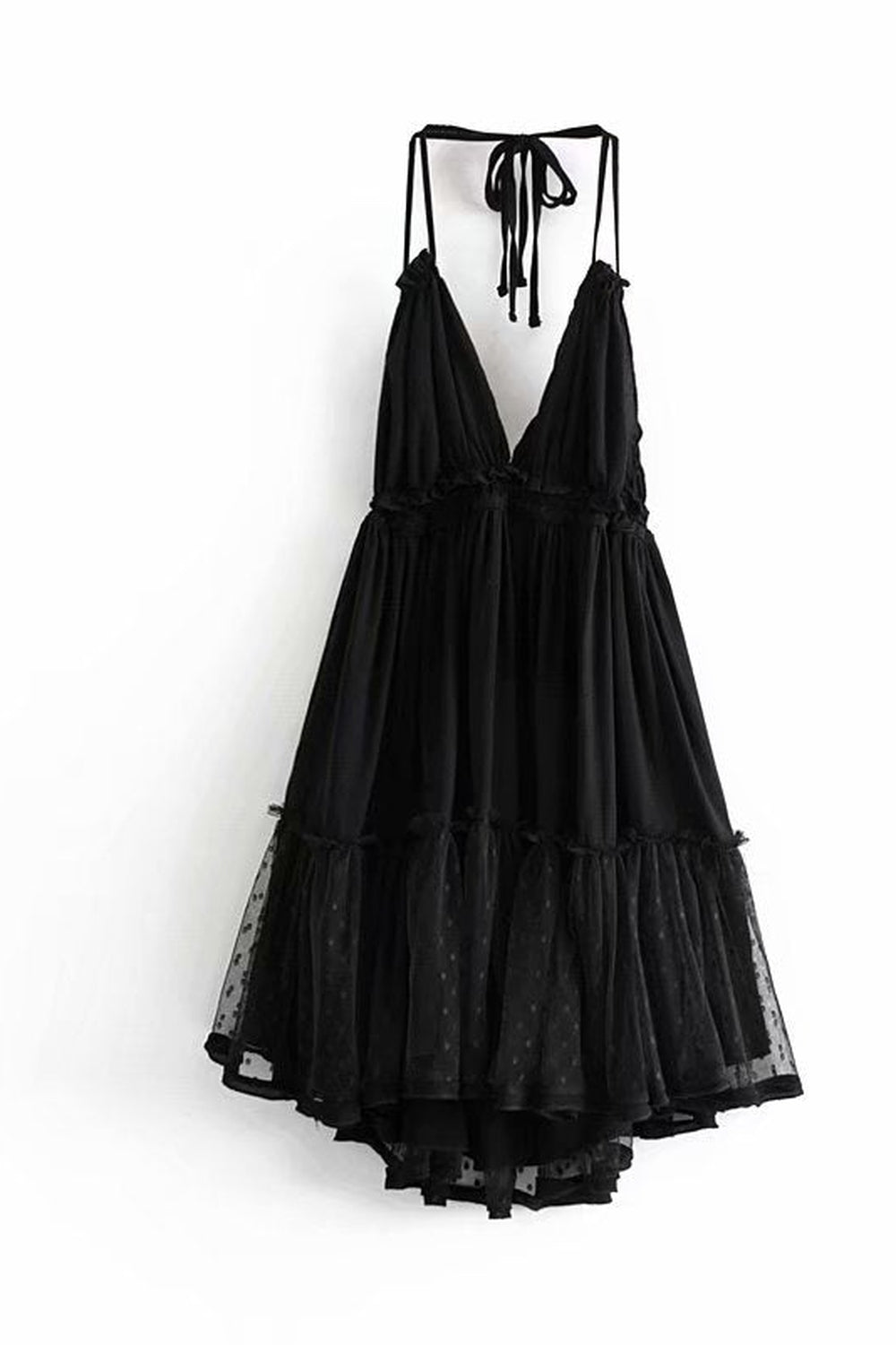 Y2k Boho Backless Lace Spliced Dress