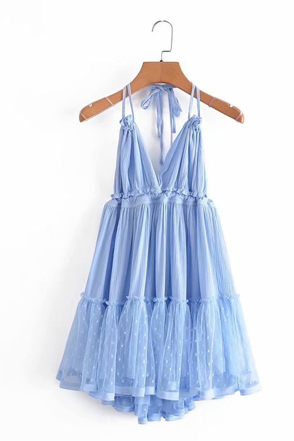 Y2k Boho Backless Lace Spliced Dress