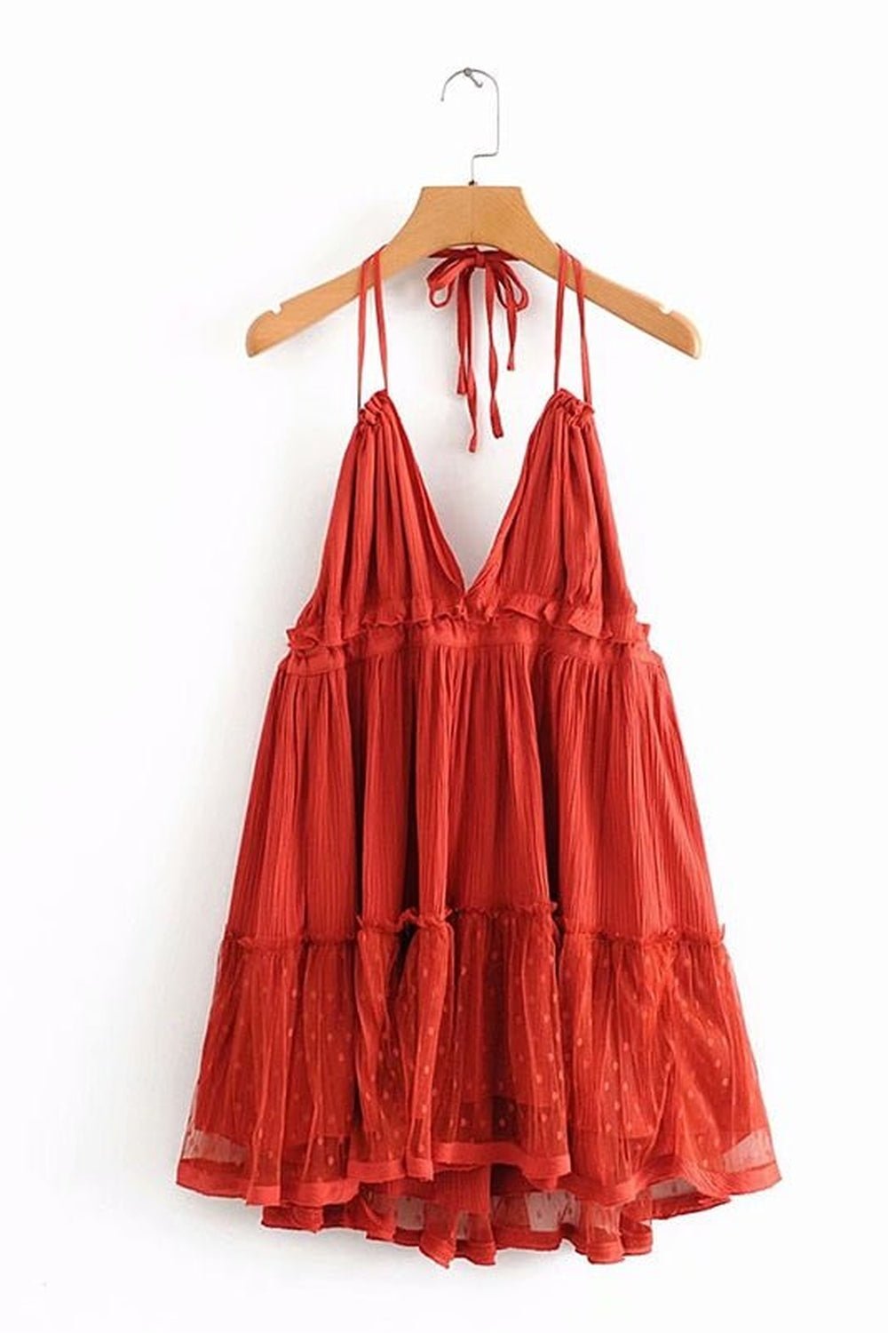 Y2k Boho Backless Lace Spliced Dress