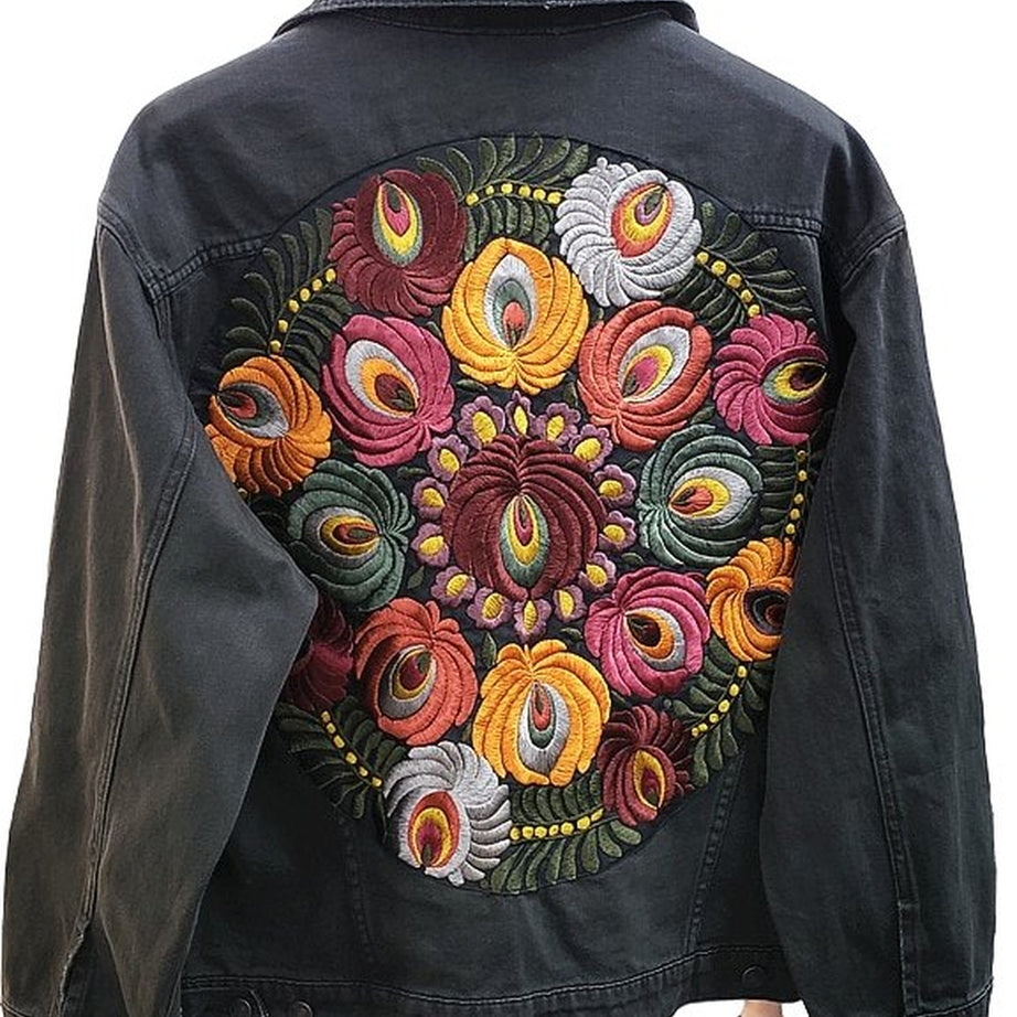 Y2k Boho jean jacket