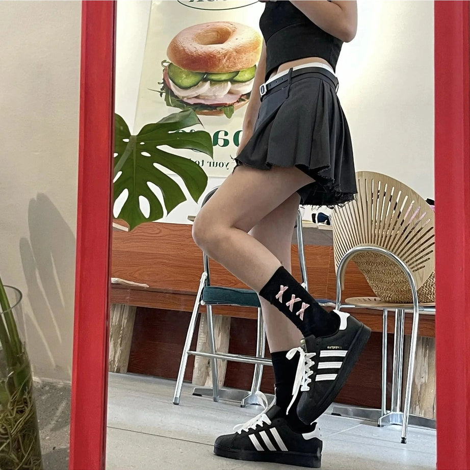 Y2k Bow Adorned Ankle Socks