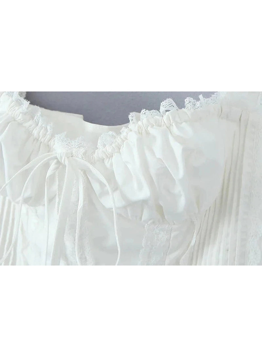 Y2k Bow Tied Cropped Top