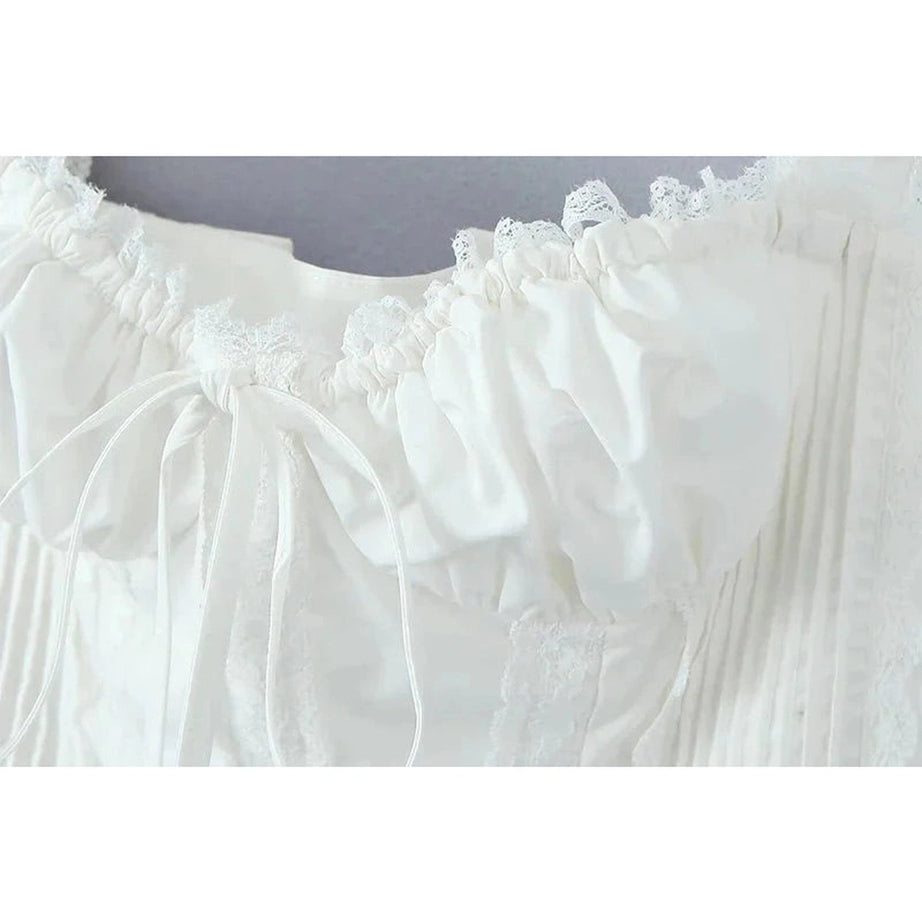 Y2k Bow Tied Cropped Top