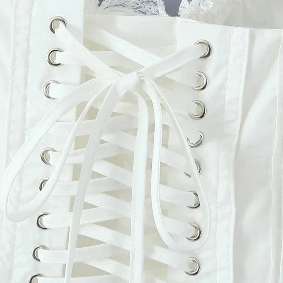 Y2k Bow Tied Cropped Top