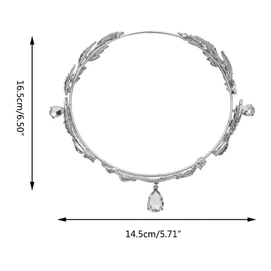Y2k Bride Forehead Crystal Tiara