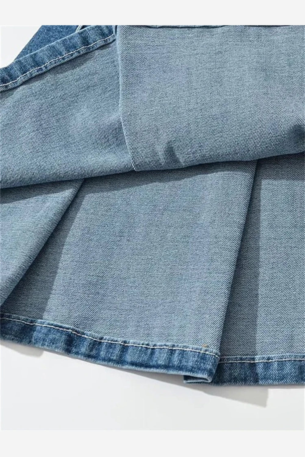 Y2k Buckle Denim Mini Skirt