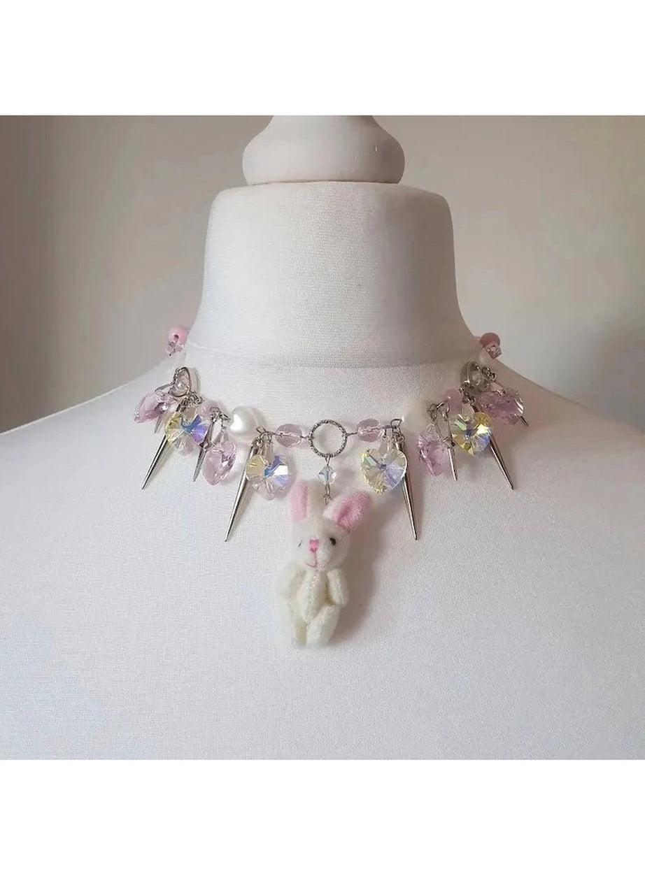 Y2k Bunny Spike Kawaii Choker