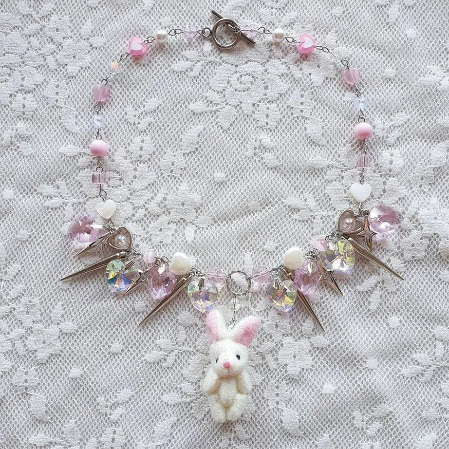 Y2k Bunny Spike Kawaii Choker