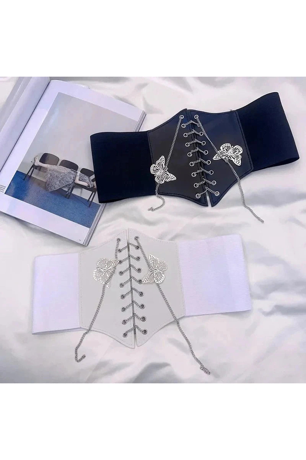 Y2k Butterfly Chain Corset Belt