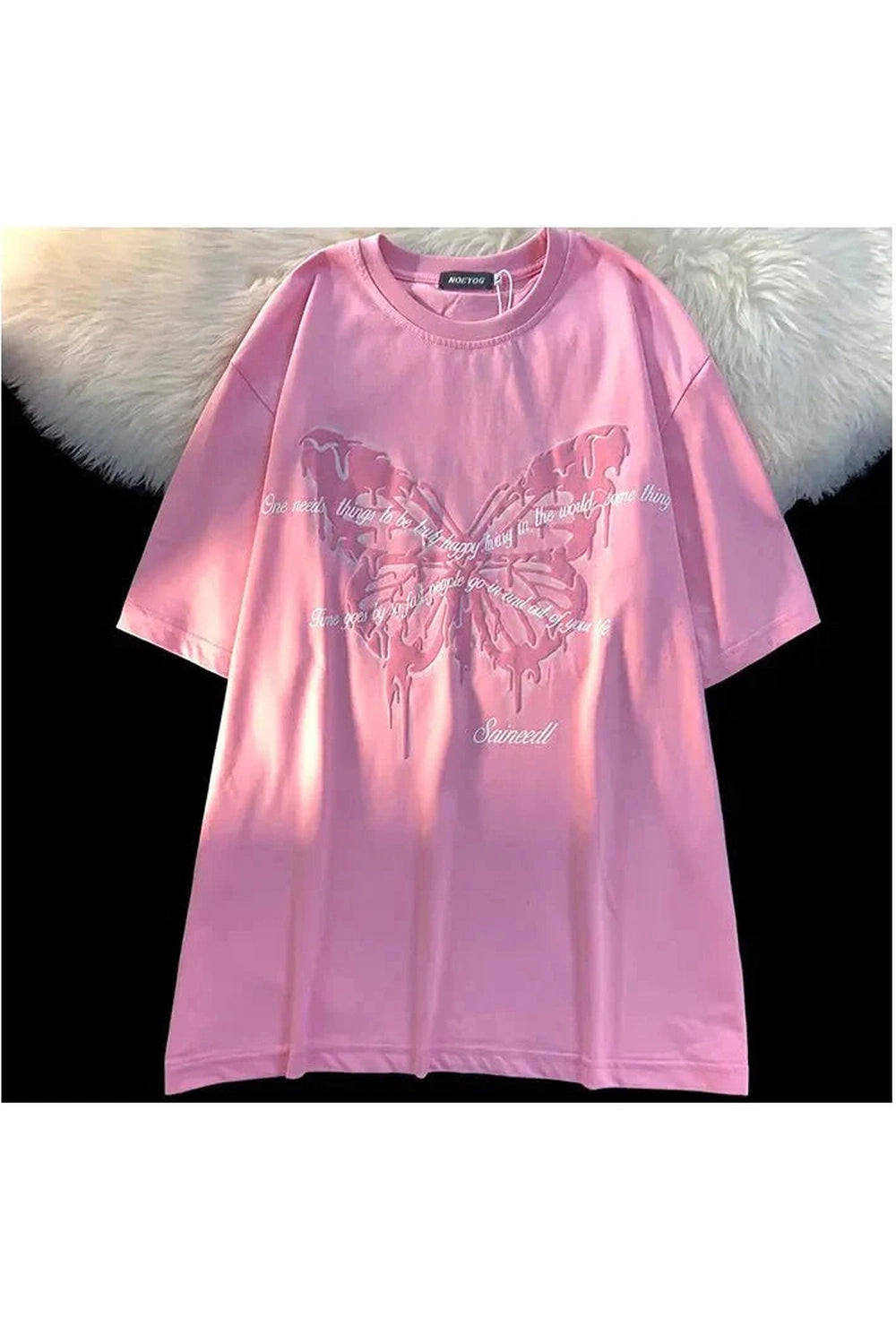 Y2k Butterfly Cotton T-Shirt