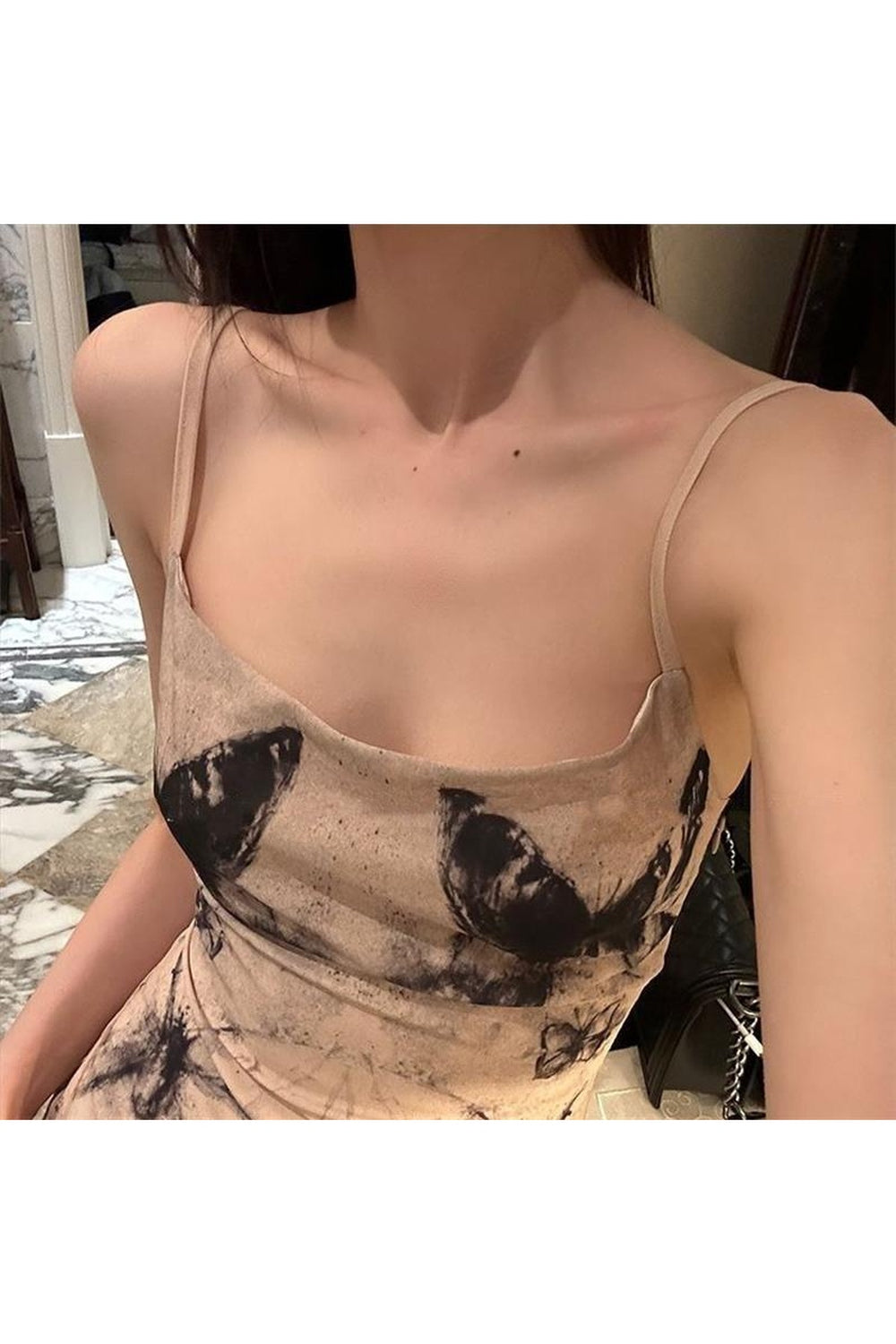 Y2k Butterfly Ink A-line Dress