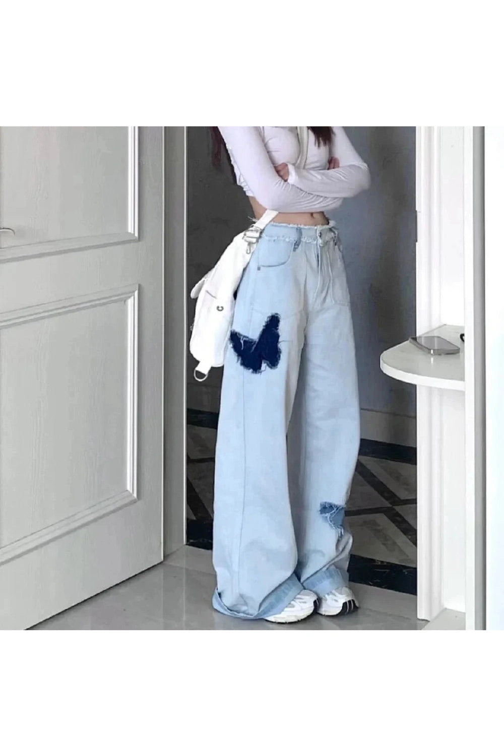 Y2k Butterfly Kiss Baggy Jeans