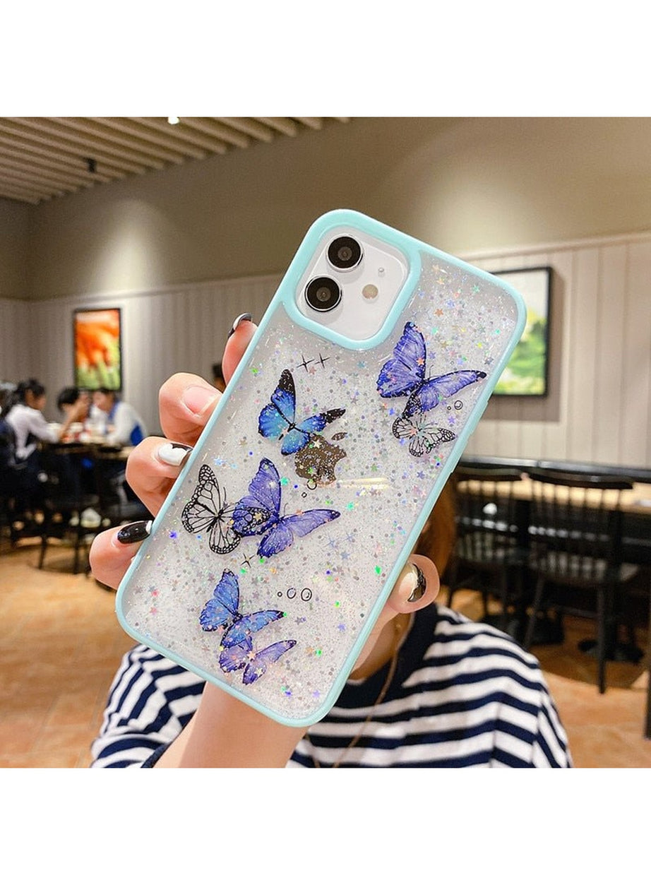 Y2k Butterfly Soft iPhone 12 13 11 Pro Max Case