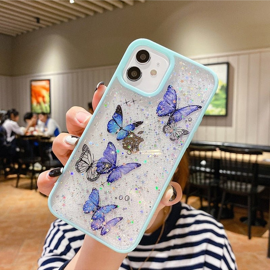 Y2k Butterfly Soft iPhone 12 13 11 Pro Max Case