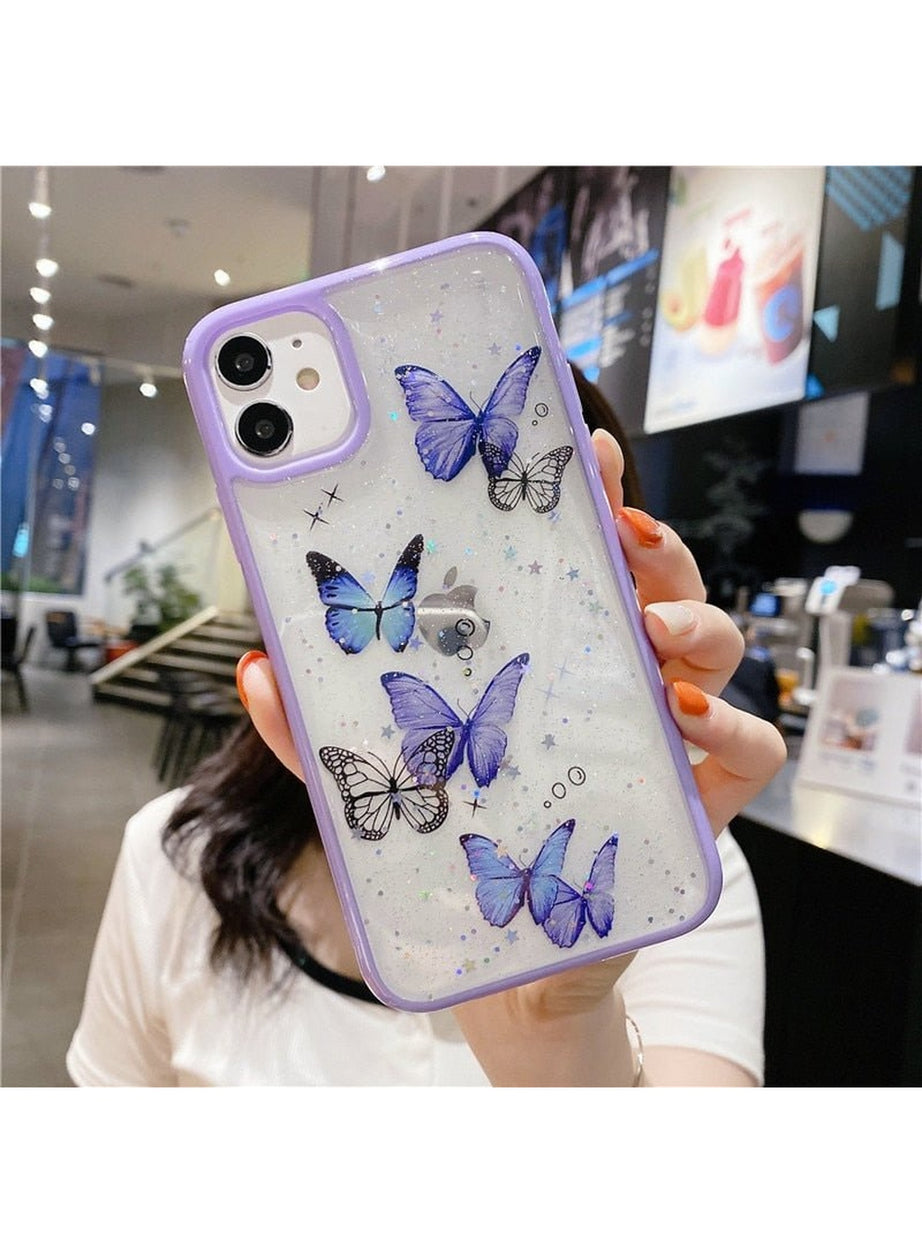Y2k Butterfly Soft iPhone 12 13 11 Pro Max Case