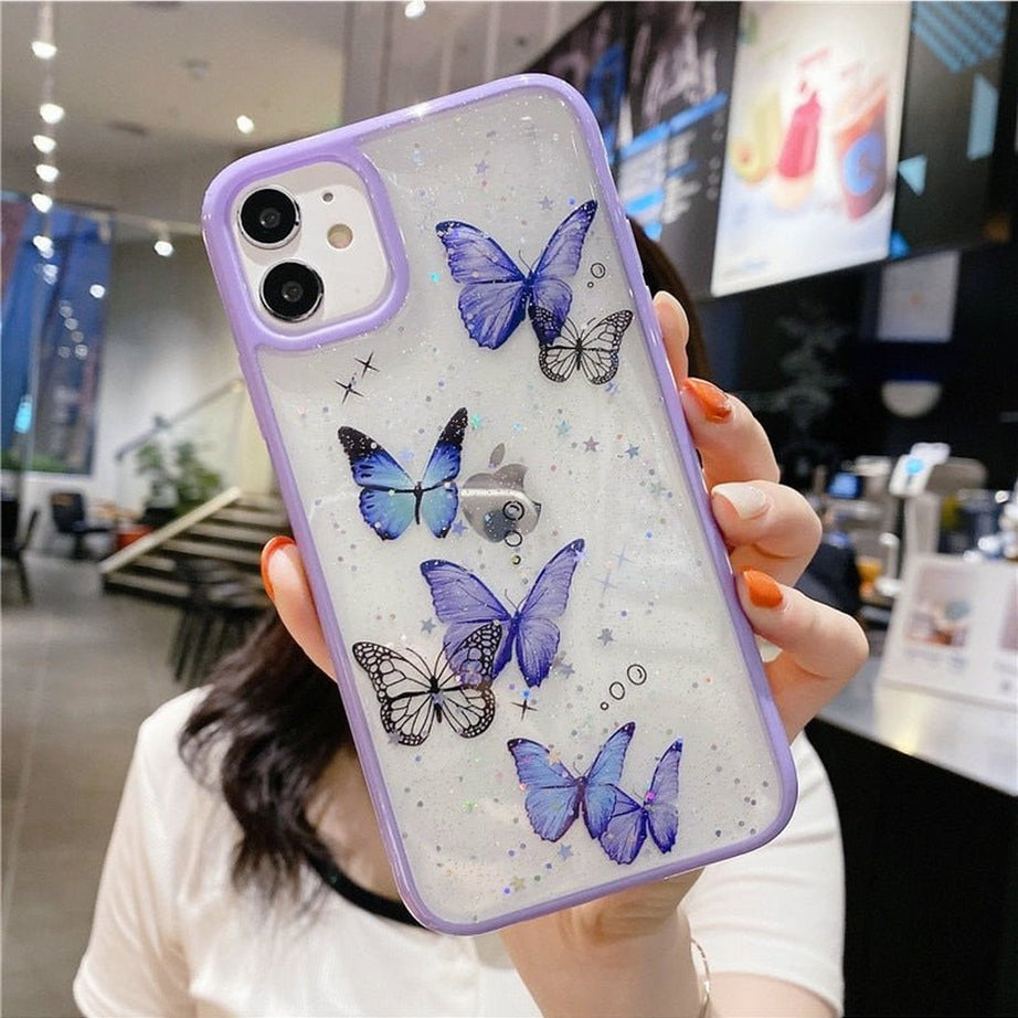 Y2k Butterfly Soft iPhone 12 13 11 Pro Max Case