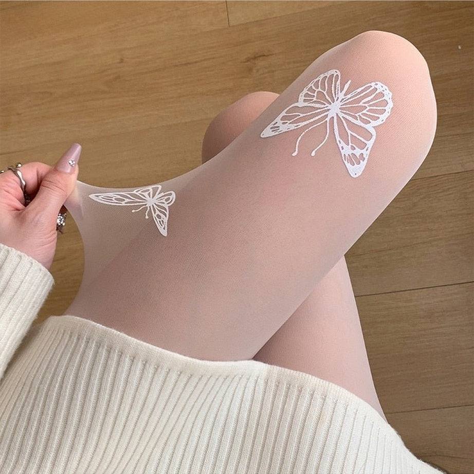 Y2k Butterfly Thigh High Stockings