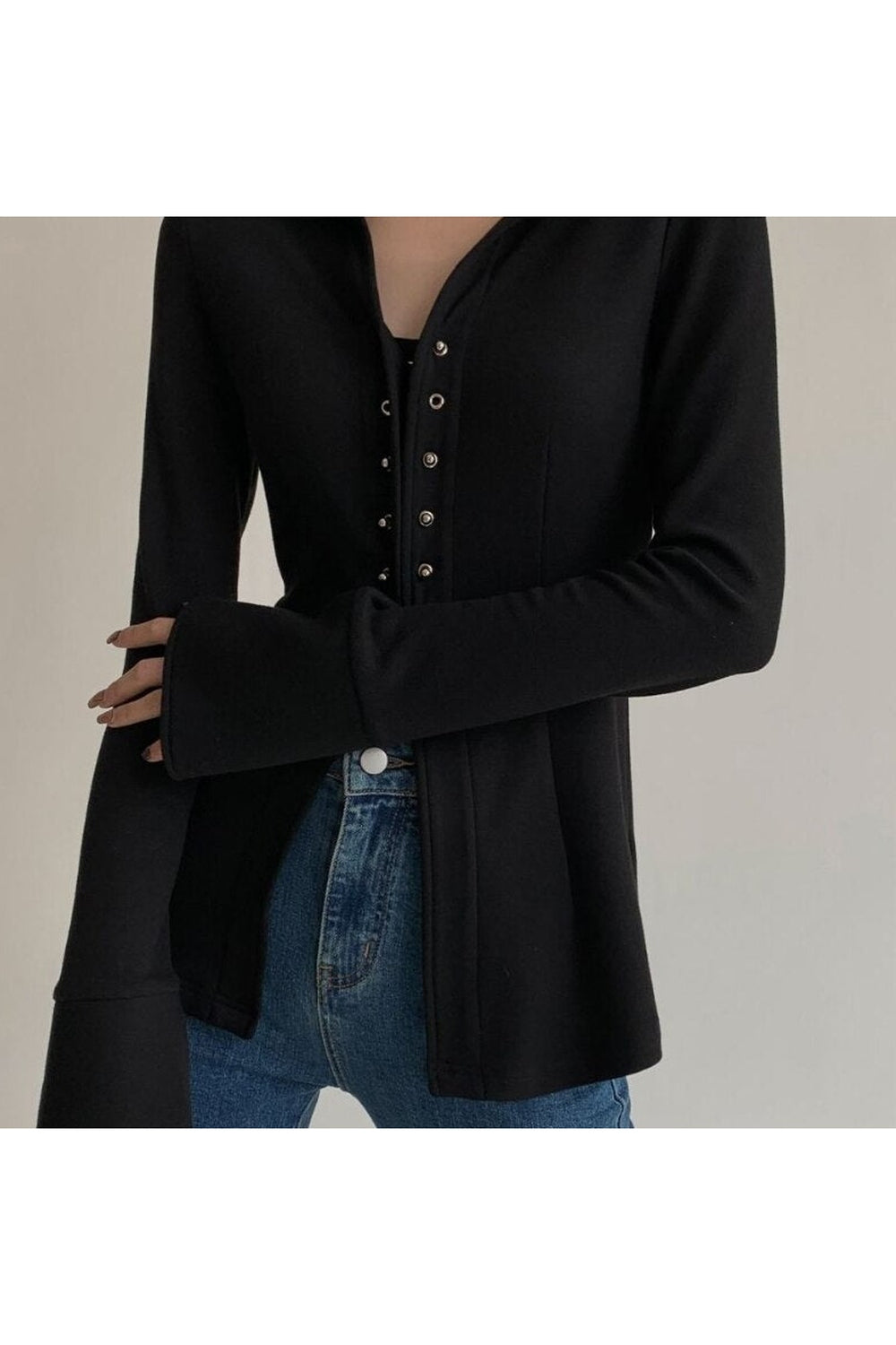 Y2k Button Slim Casual Shirt