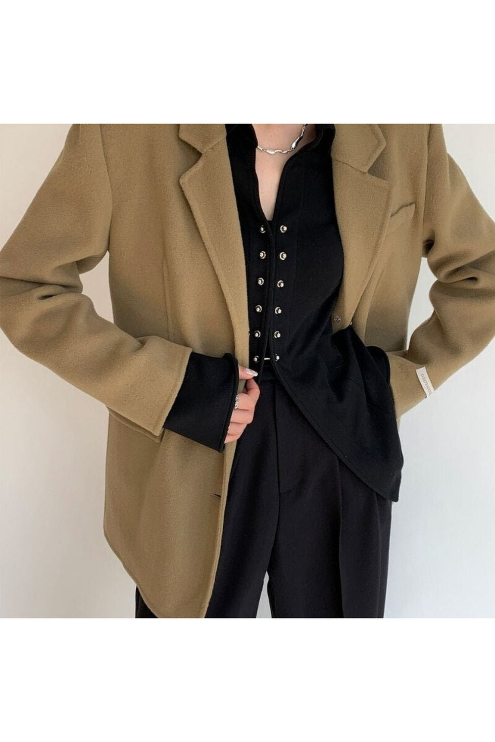 Y2k Button Slim Casual Shirt