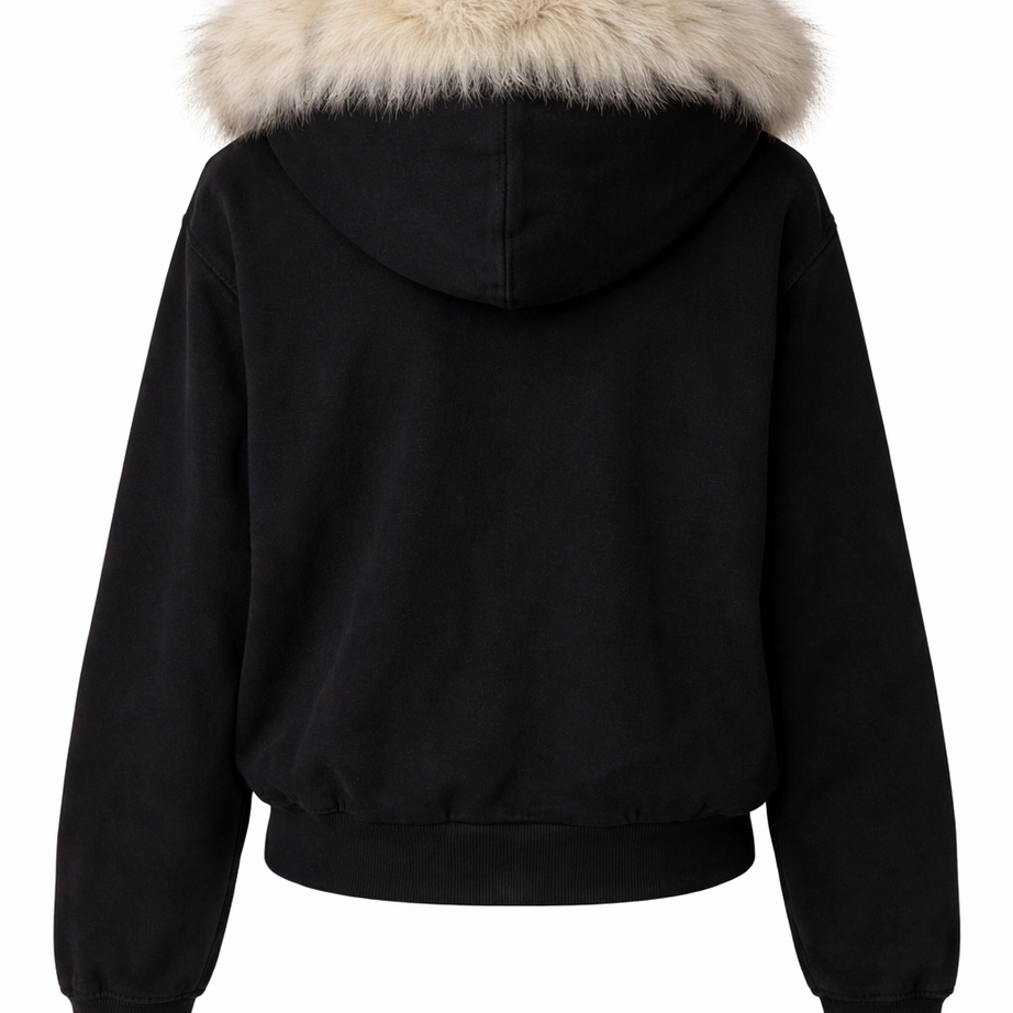 Deathwish Angel Fur Hoodie