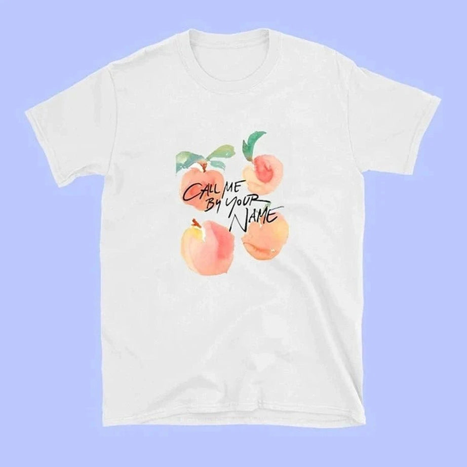 Y2k Call Me By Your Name Retro Peach T-Shirt