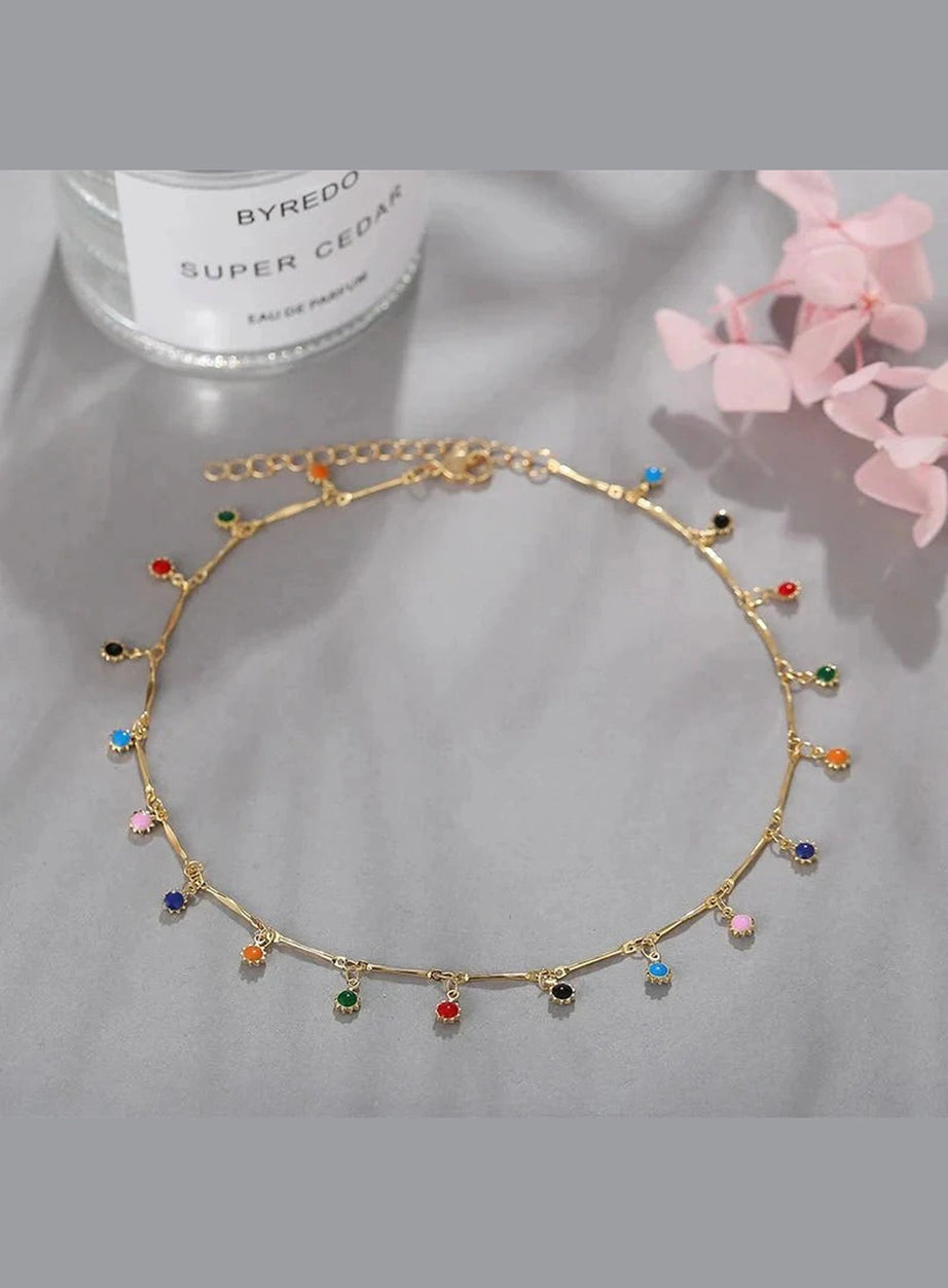 Y2k Candy Color Tassel Necklace