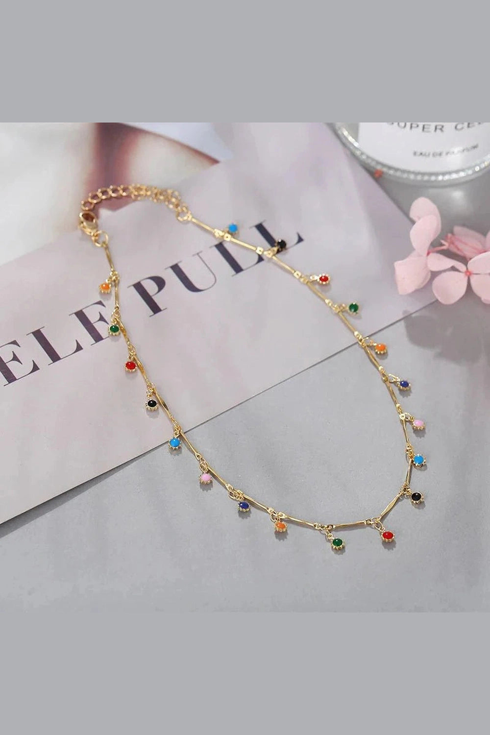 Y2k Candy Color Tassel Necklace