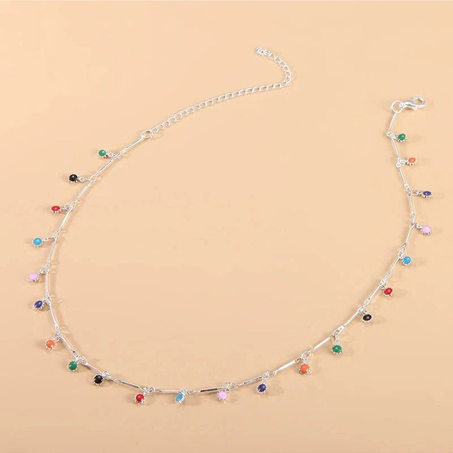 Y2k Candy Color Tassel Necklace