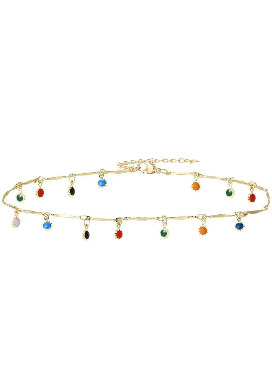 Y2k Candy Color Tassel Necklace