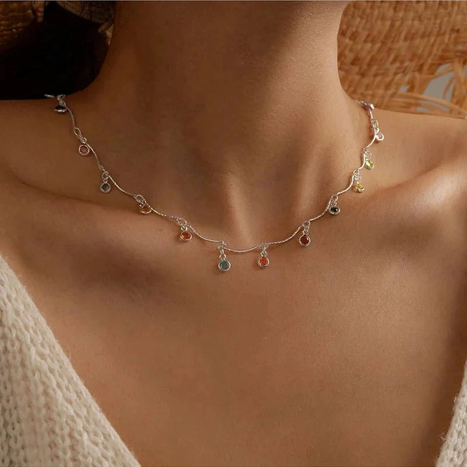 Y2k Candy Color Tassel Necklace