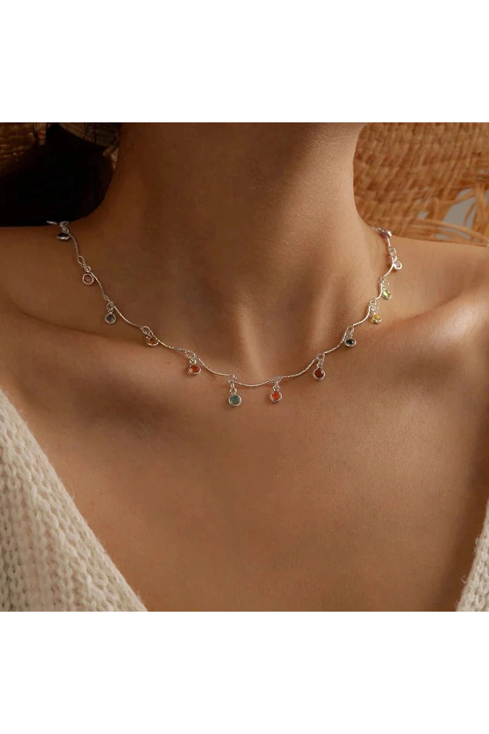 Y2k Candy Color Tassel Necklace