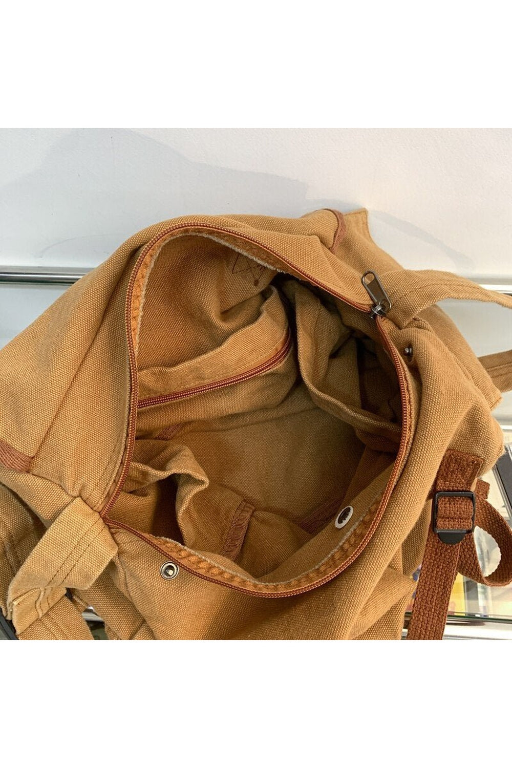 Y2k Canvas Multi Pockets Messenger Bag