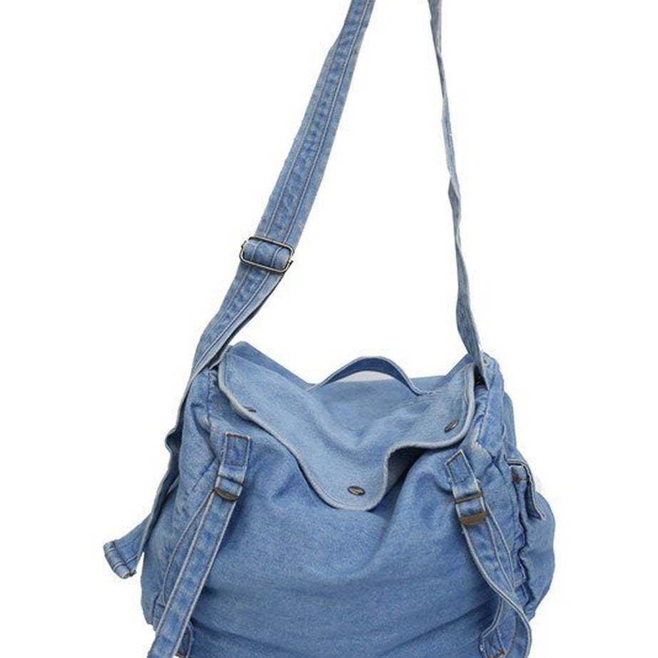 Y2k Canvas Multi Pockets Messenger Bag