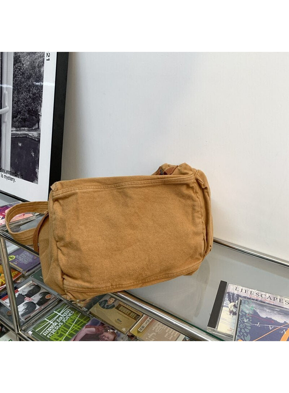 Y2k Canvas Multi Pockets Messenger Bag