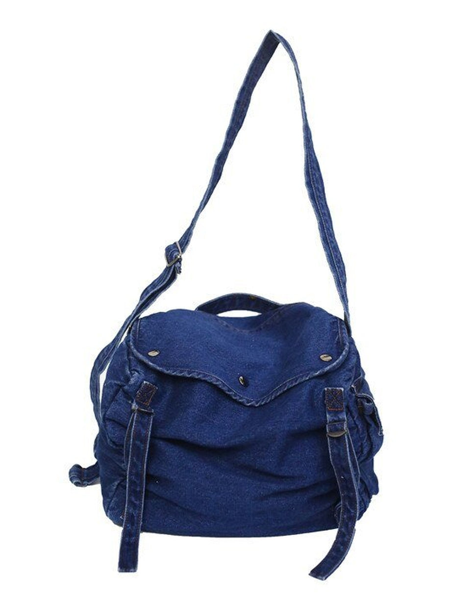 Y2k Canvas Multi Pockets Messenger Bag