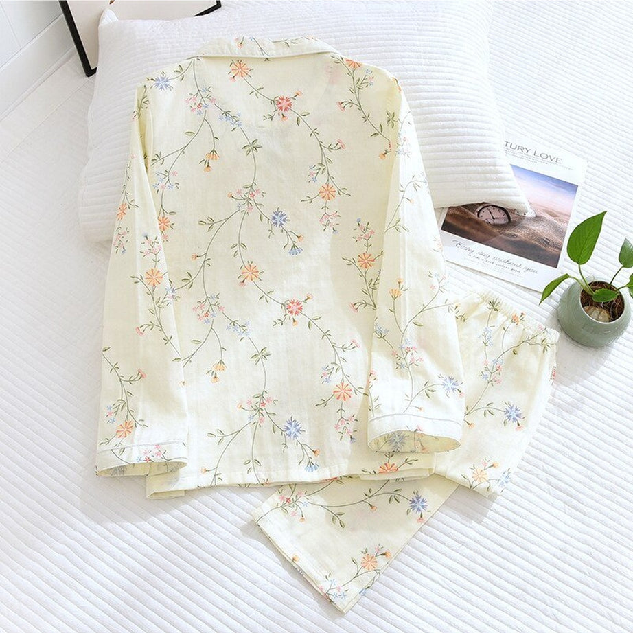 Y2k Casual Floral Cotton Pajama