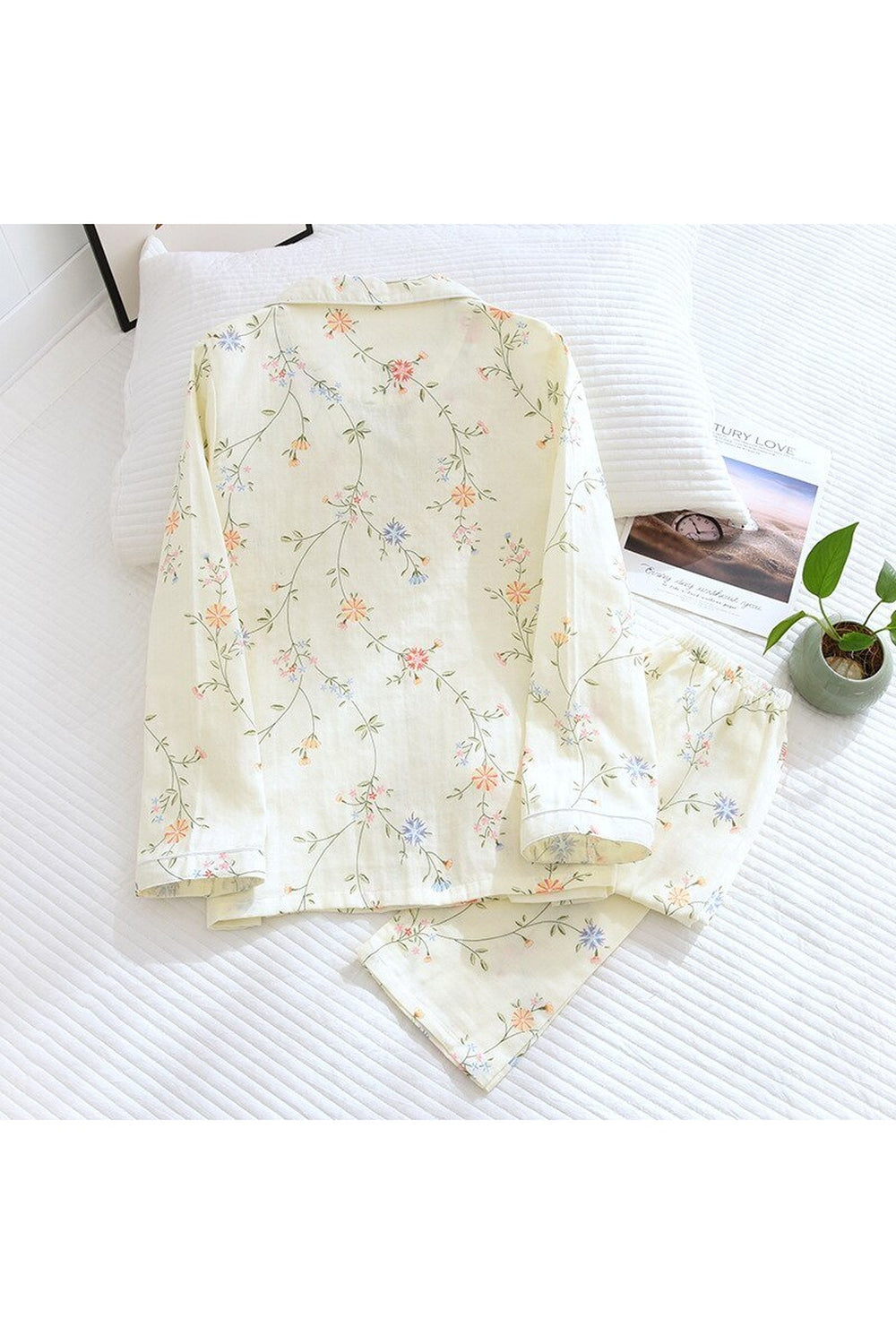 Y2k Casual Floral Cotton Pajama