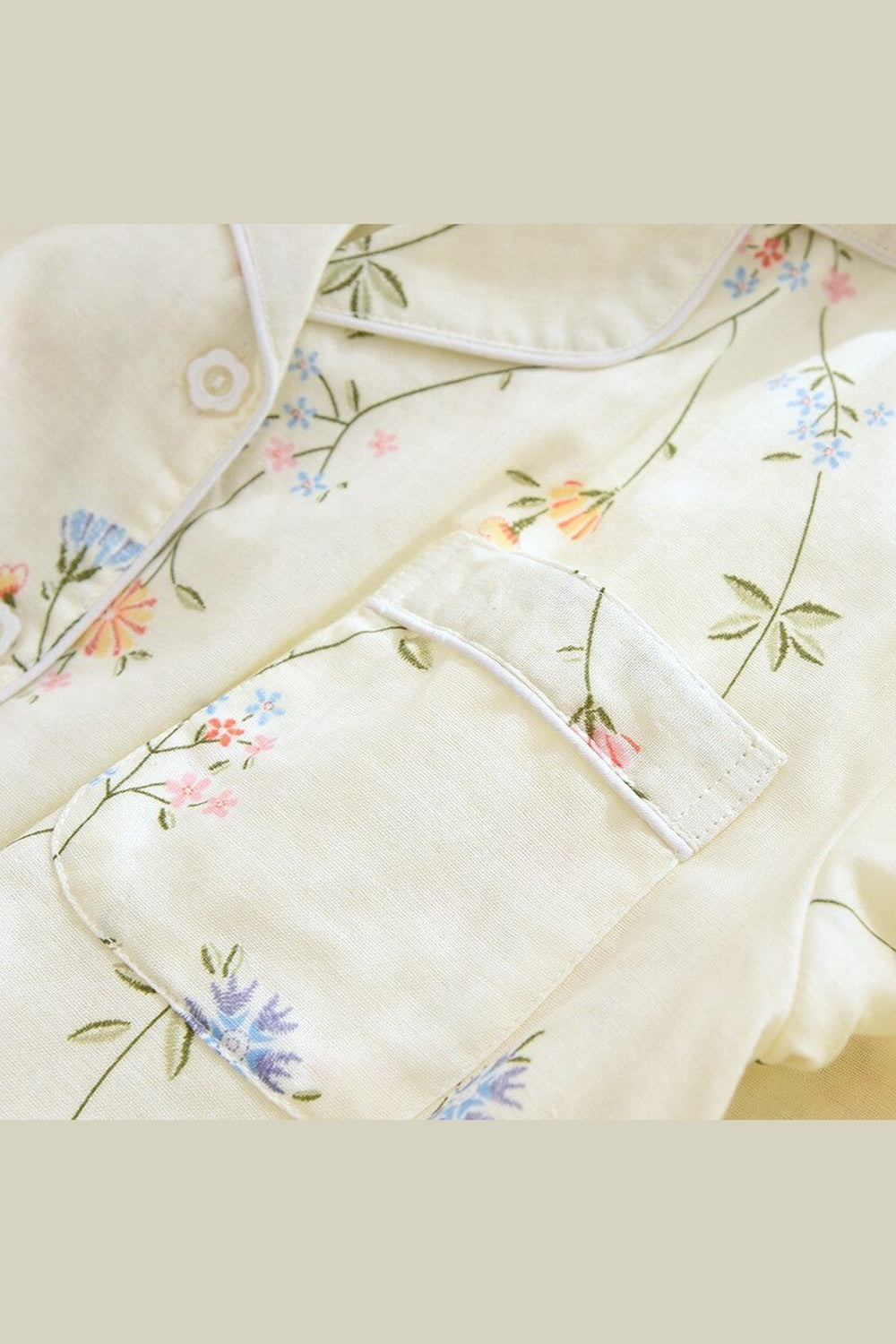 Y2k Casual Floral Cotton Pajama