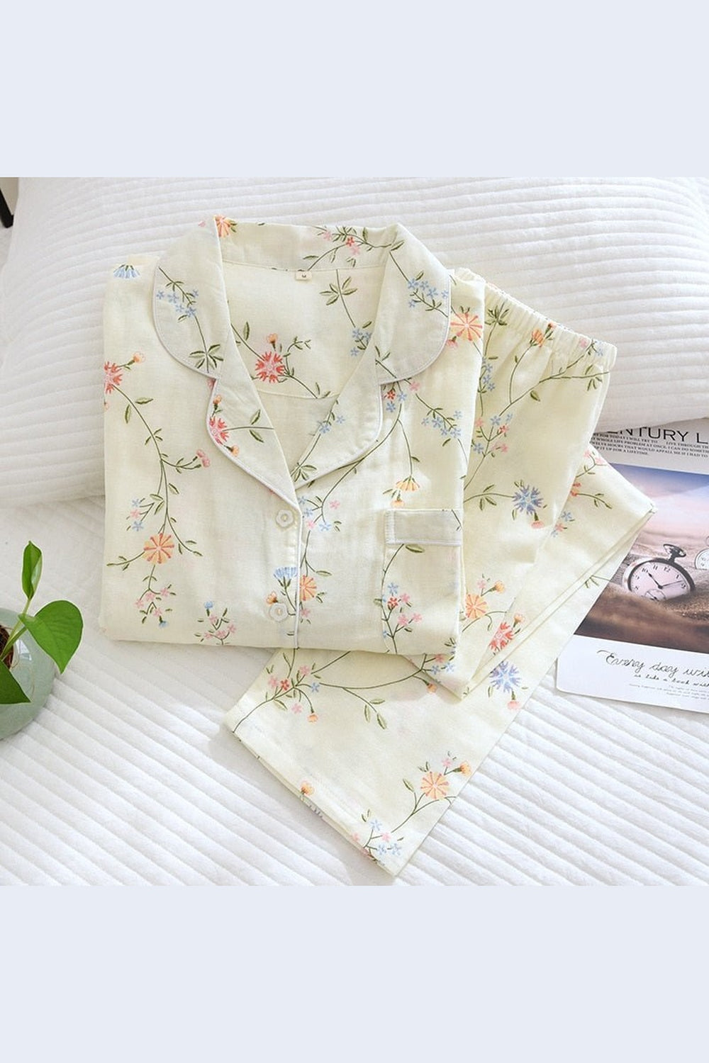 Y2k Casual Floral Cotton Pajama