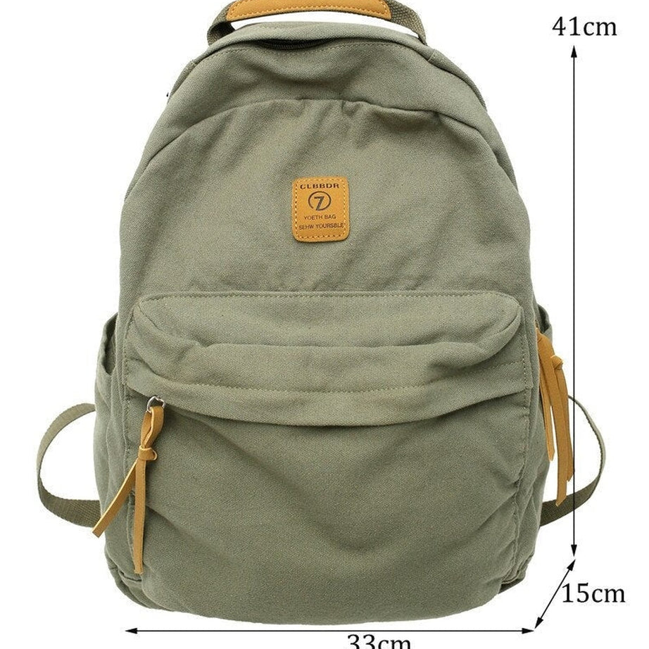 Y2k Casual Green Laptop Bag