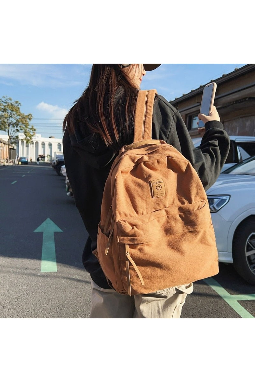 Y2k Casual Green Laptop Bag