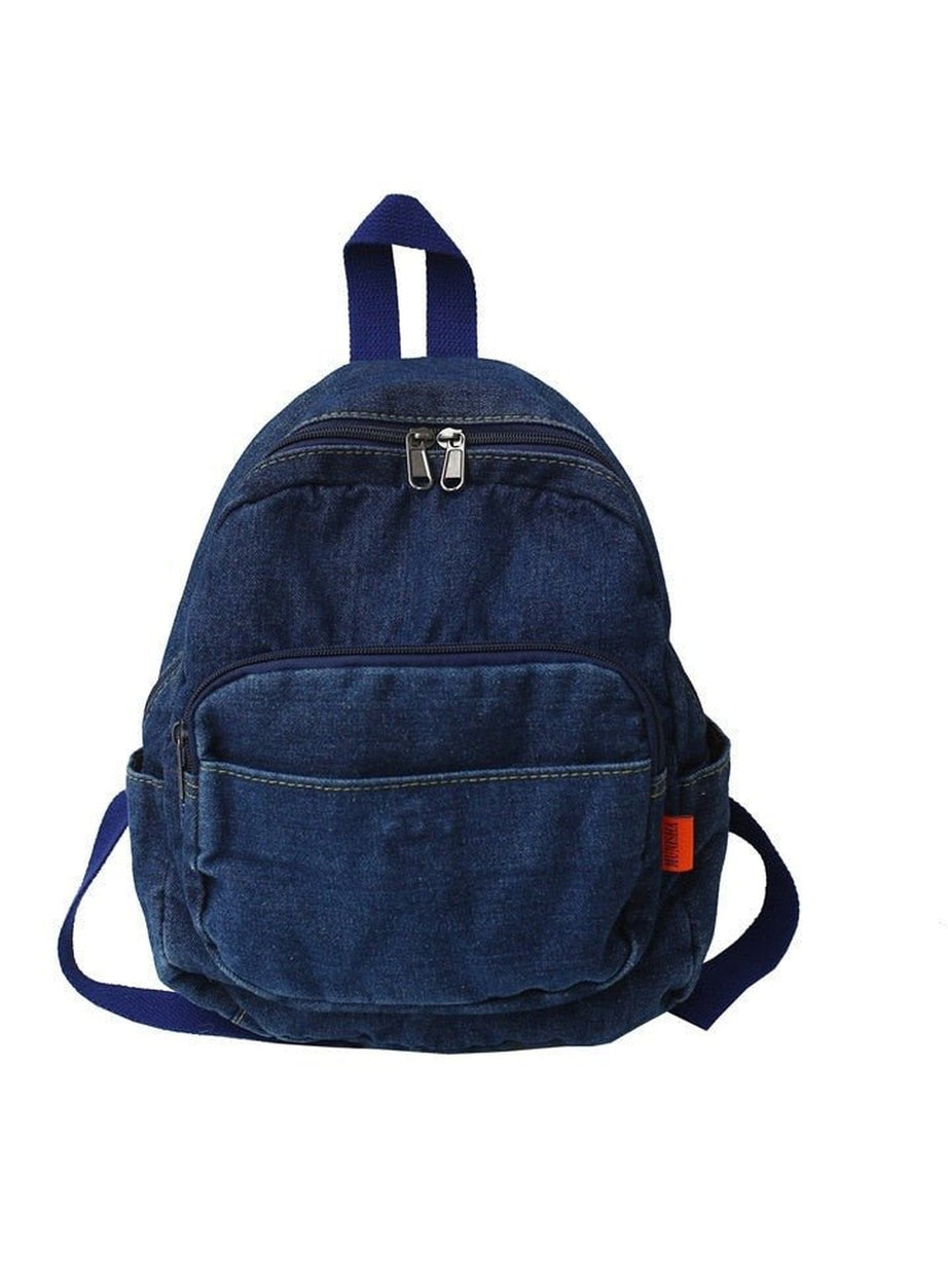 Y2k Casual Large Denim Backpack