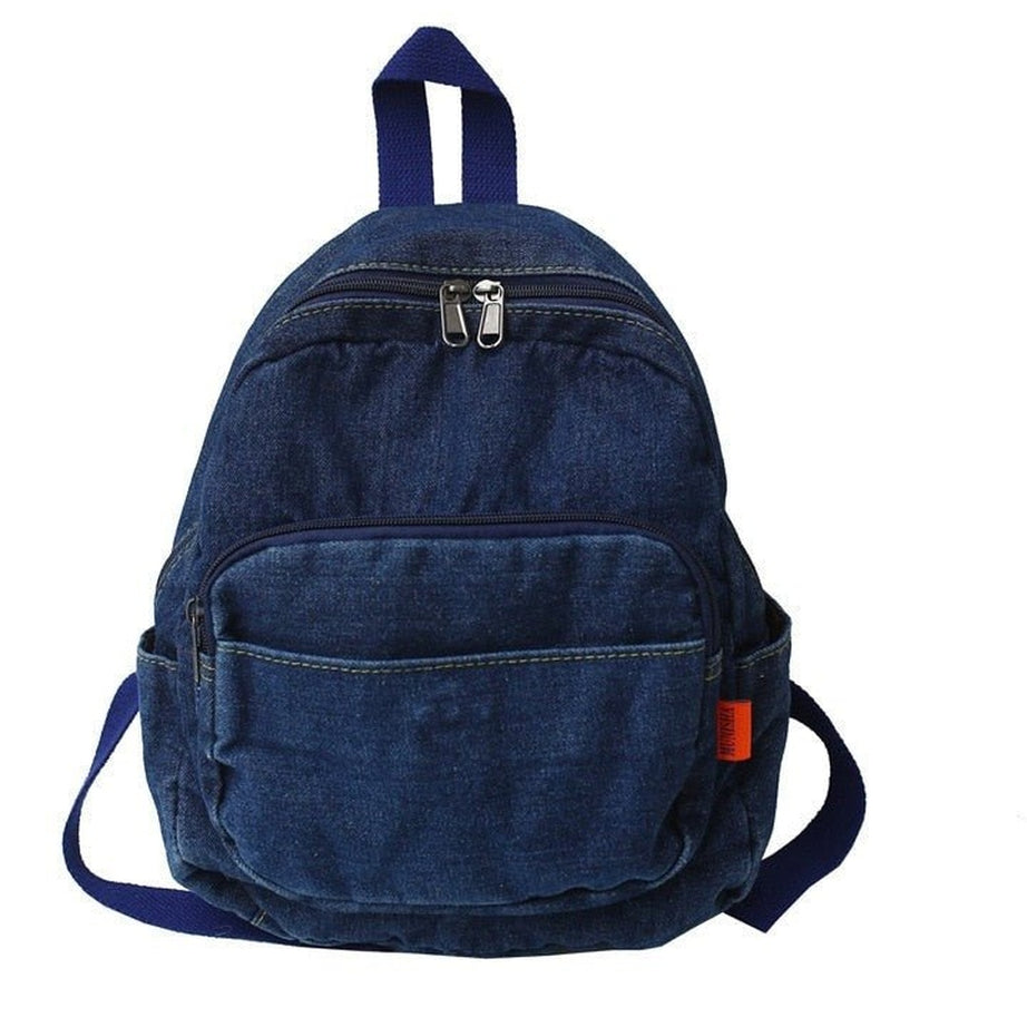 Y2k Casual Large Denim Backpack