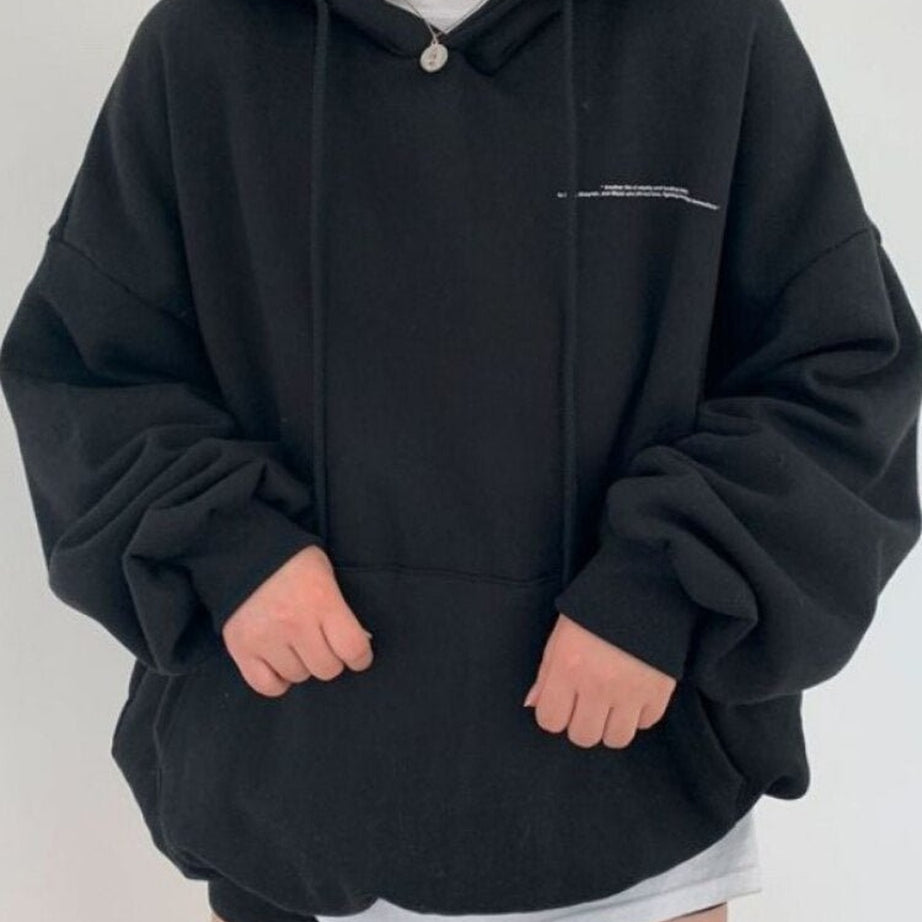 Y2k Casual Loose Letter Hoodie