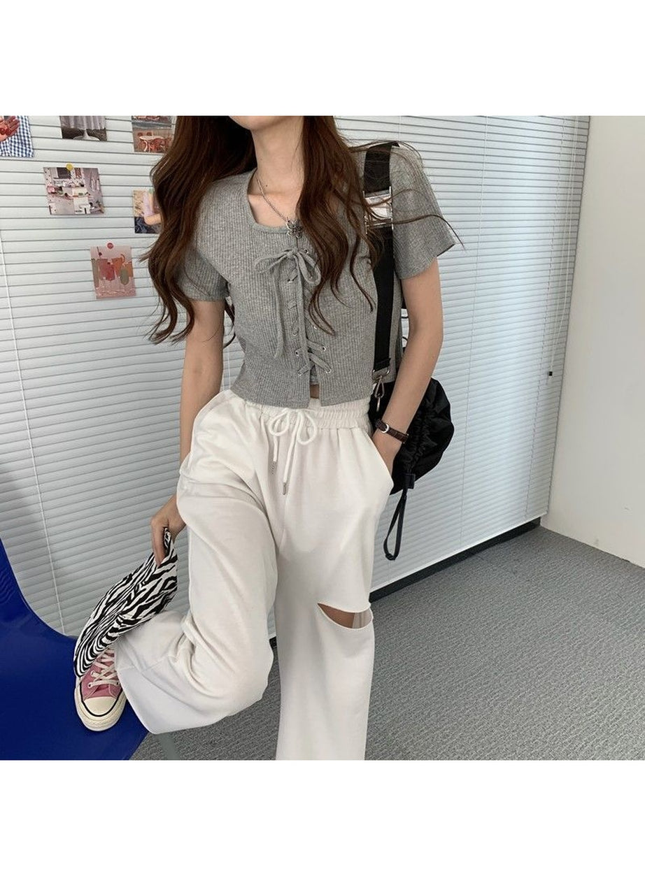 Y2k Casual Simple Top