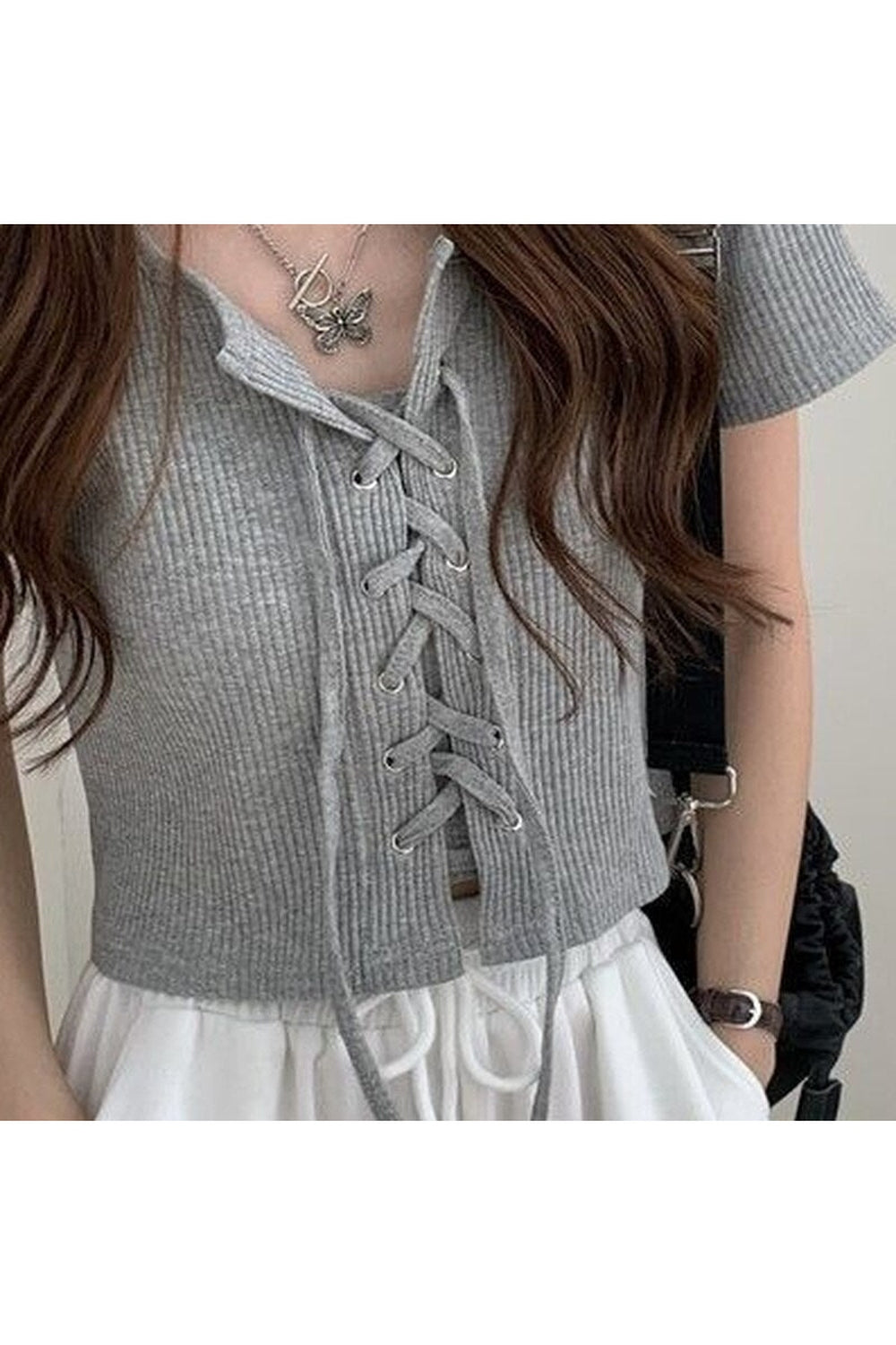 Y2k Casual Simple Top