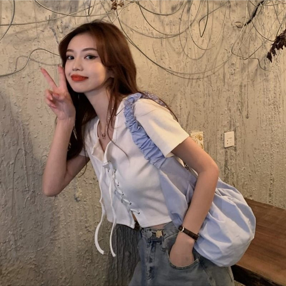 Y2k Casual Simple Top