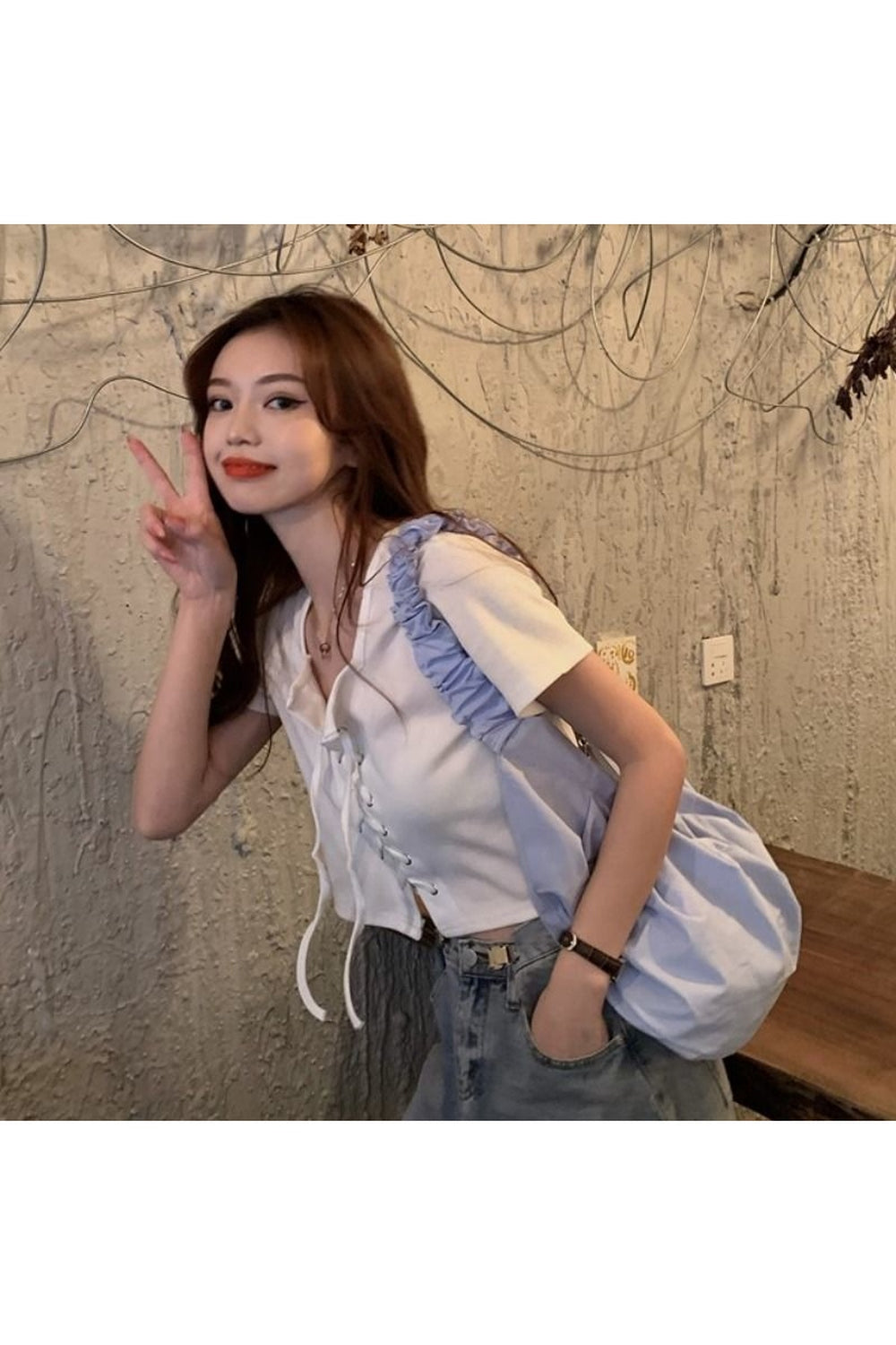 Y2k Casual Simple Top