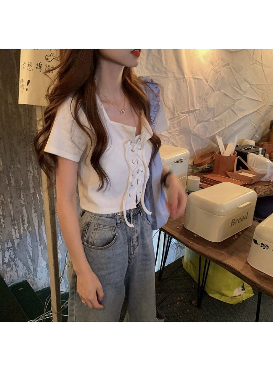 Y2k Casual Simple Top