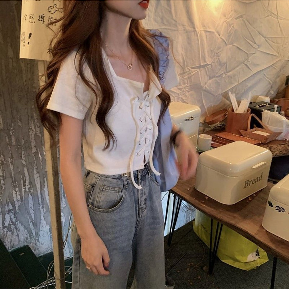 Y2k Casual Simple Top